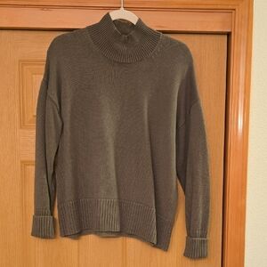 Elegant Olive Turtleneck Sweater